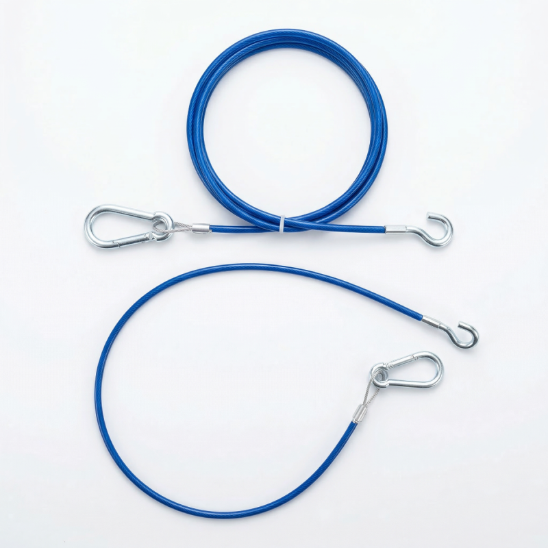 AL-KO Style deluxe breakaway cable-blue with 10mm thick cable