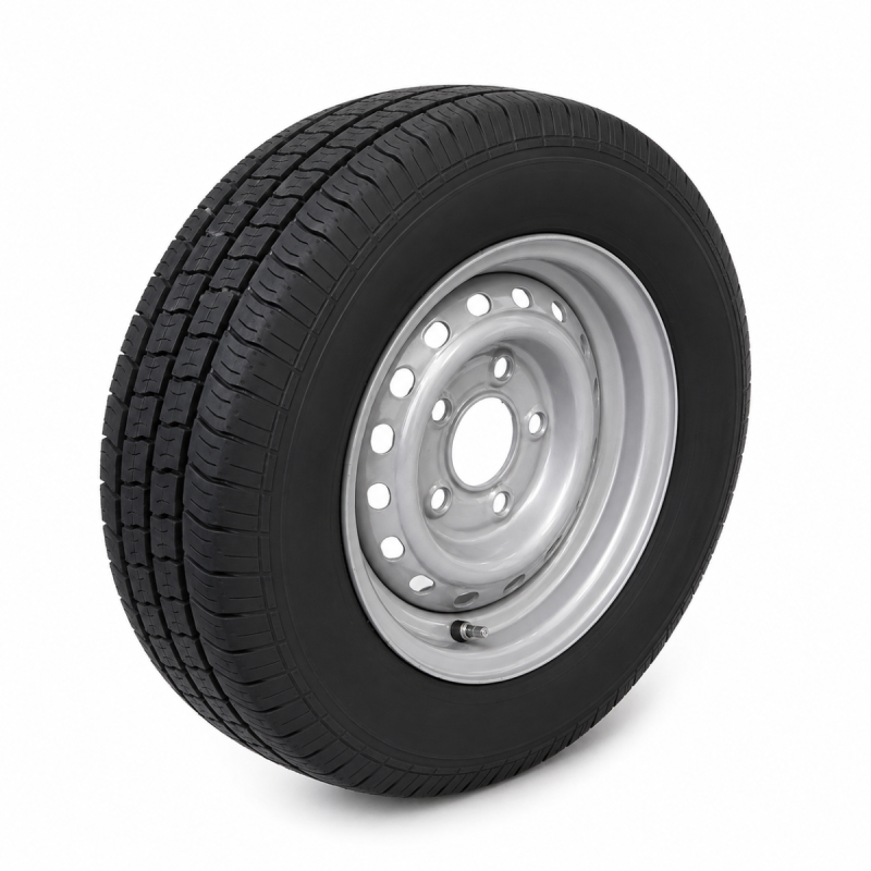 195/60 R12C, 5 on 112mm PCD Wheel & Tyre Assembly.