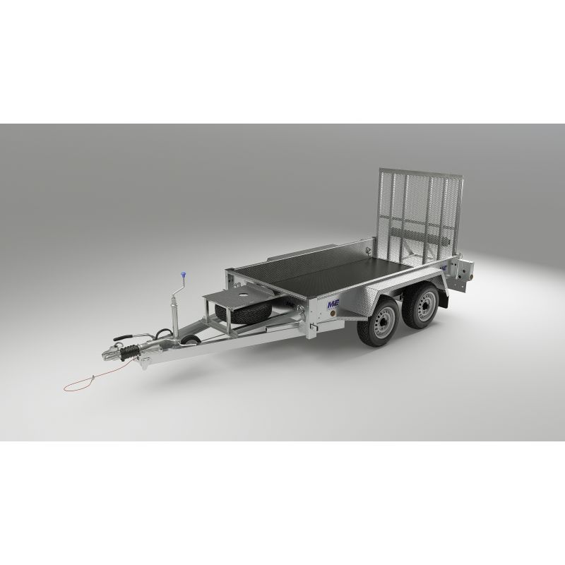 Heavy Duty Goods and Plant Trailers 2700kg W/ Supported loading ramp-MEP2784-185/70R13 Wheels