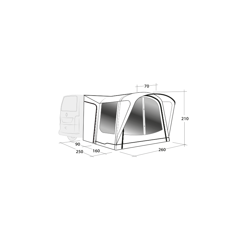 Outwell Newburg 160 Air Awning