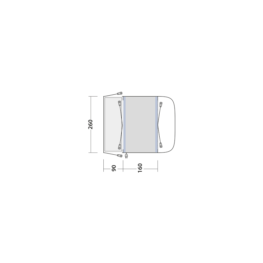 Outwell Newburg 160 Air Awning