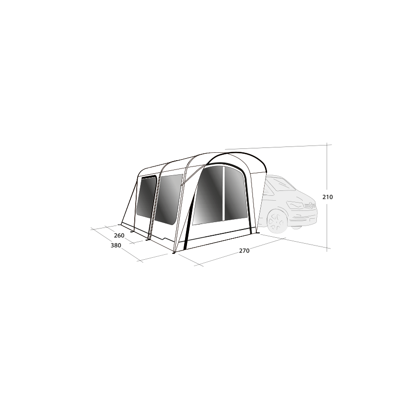 Outwell Wolfburg 380 Air Awning