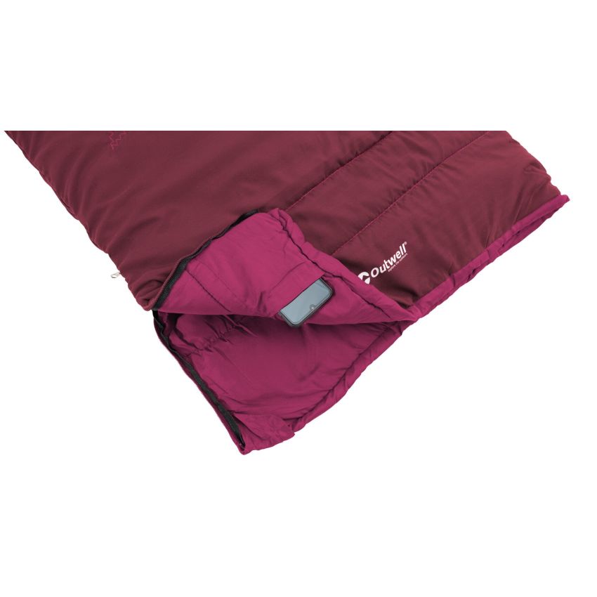 Outwell Champ Kids Sleeping Bag - Deep Red