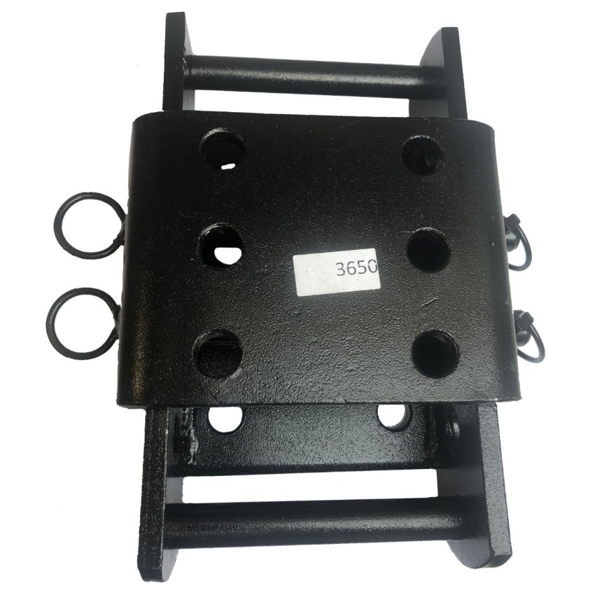 Height Adjuster c/w Drop Plate - 2 Pin Hitch Black