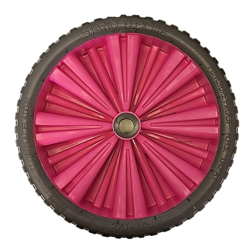 39-12E Wheel Barrow Spare Wheel 16mm Bore - Pink