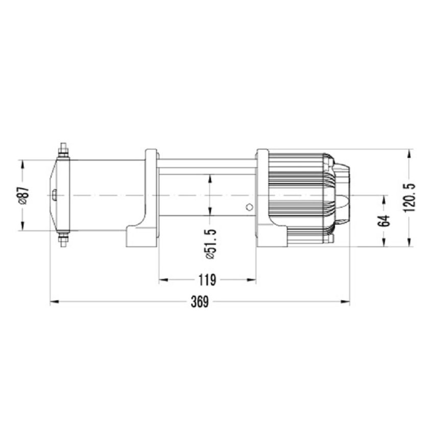 Kartt 4500lbs (20kN) 12v Electric Winch With Steel Wire