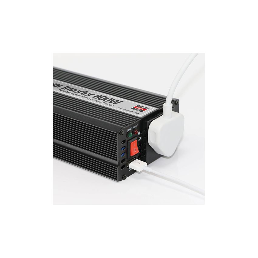 800W 12V/230V Power Inverter With USB