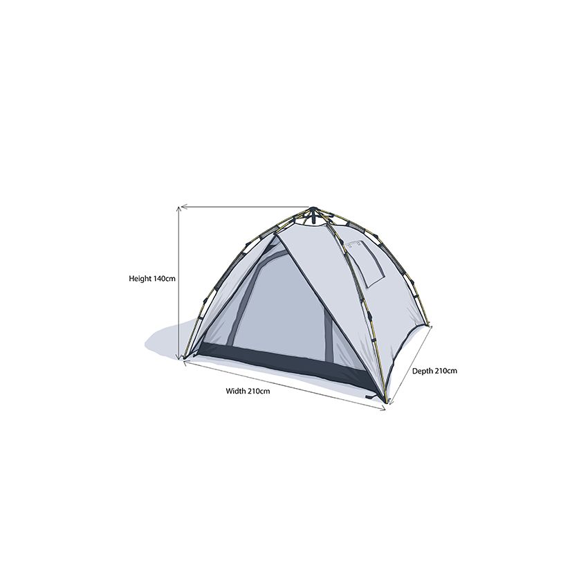 Maypole 2 Berth Auto Tent