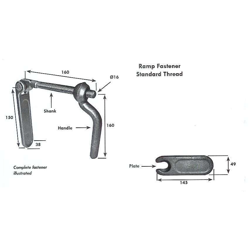 Ramp fastener Set - Large 