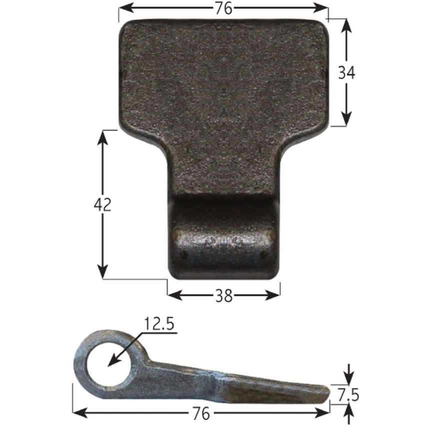 Weld On Hinge - Large