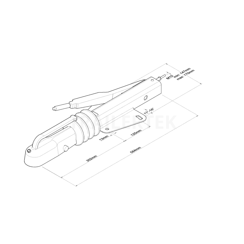AL-KO 90 S Delta Pressed Steel Coupling - 1000kg