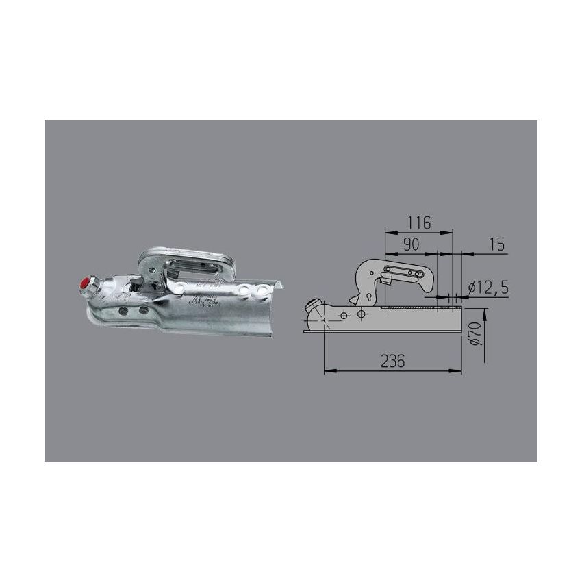 AL-KO round tube coupling