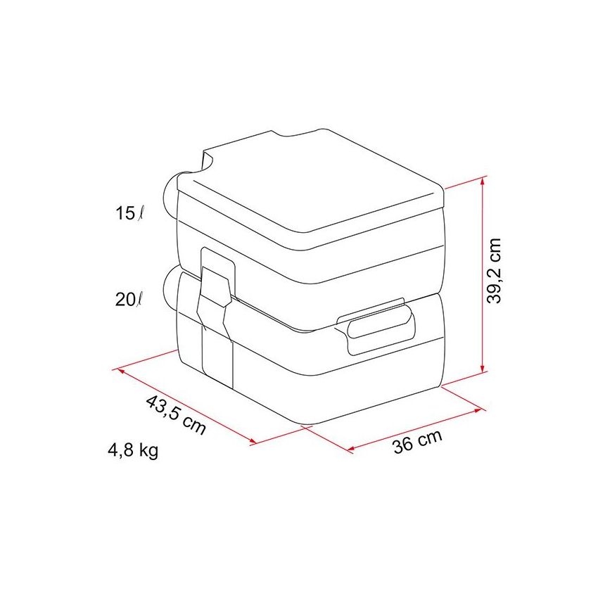 Fiamma Bipot 39 Portable Toilet
