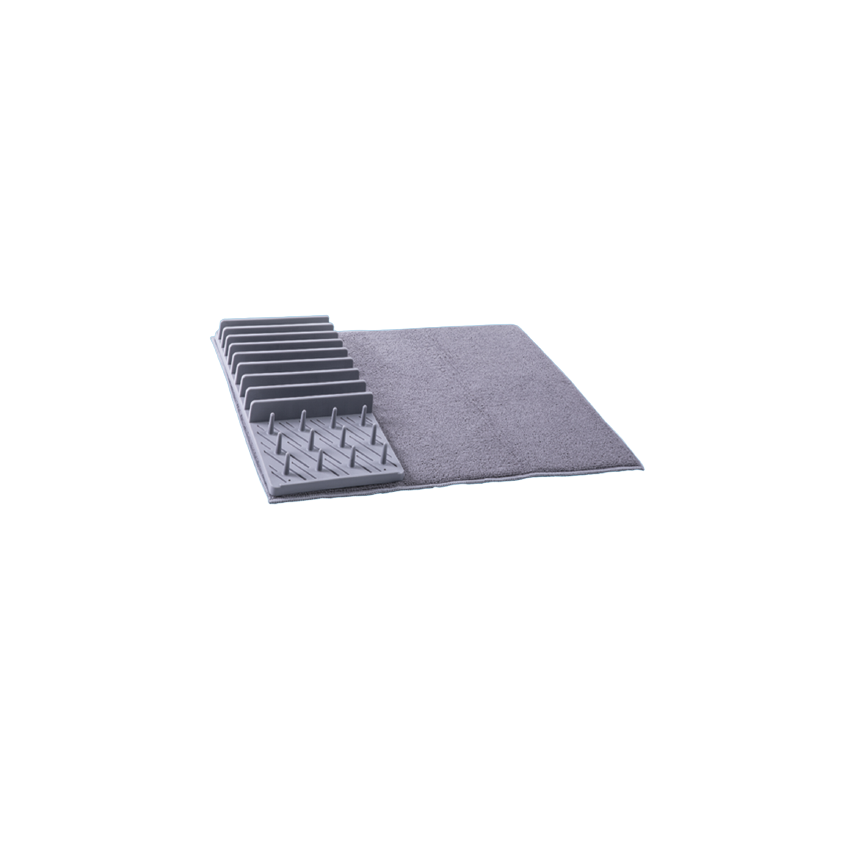 Drying Mat and Draining Rack (Grey)