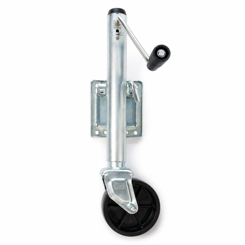 Pivoting jockey wheel