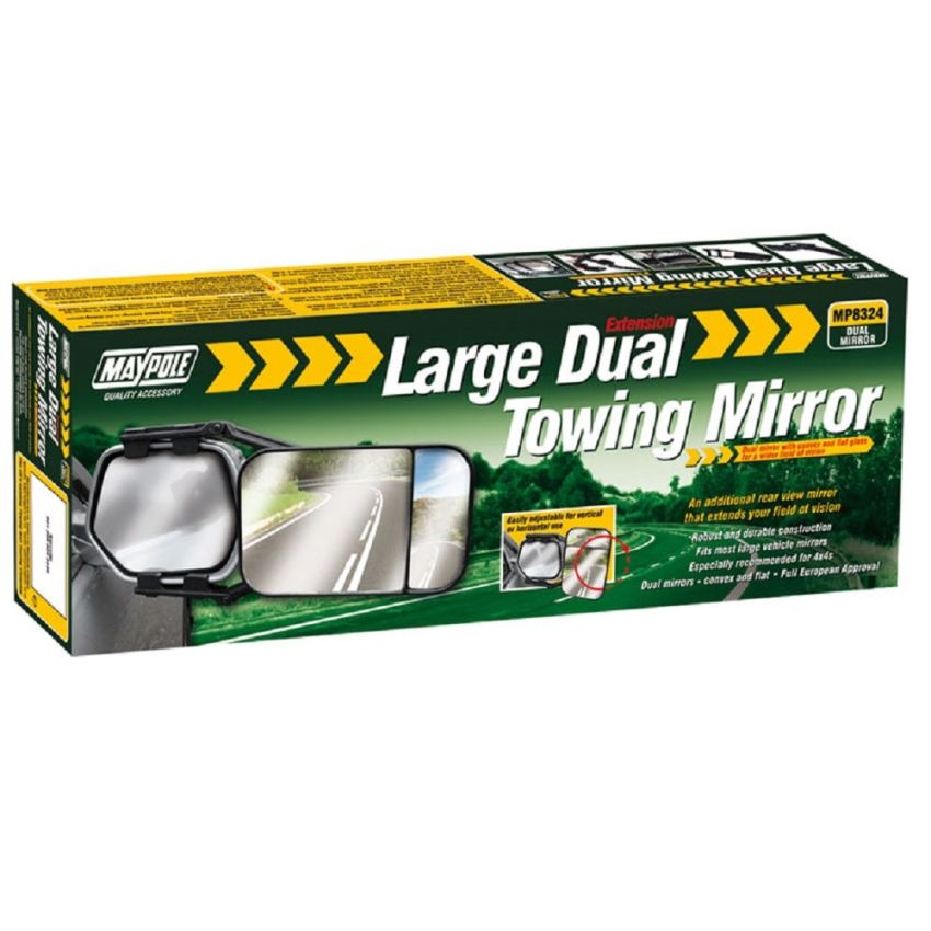 Large Towing Mirror Dual Glass