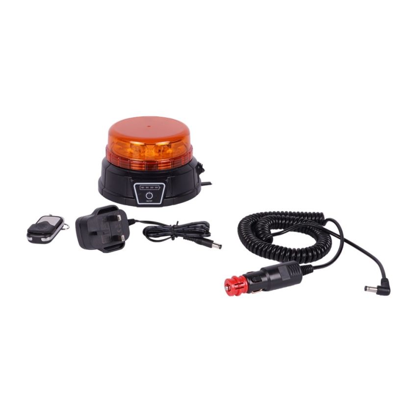 LED Rechargeable Warning Light, Enhanced Magnetic Base