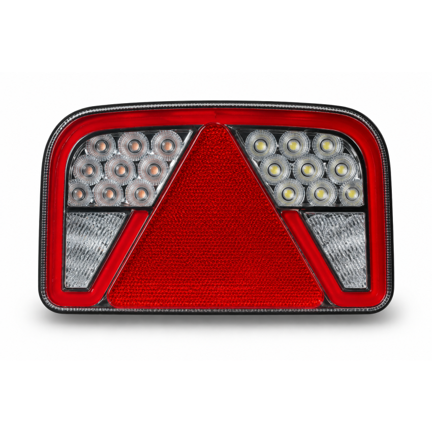 LED Trailer Light(Left), DC12-24V, Screw Base with 1 Metre Cable, LED Light Source, ABS+PC Housing