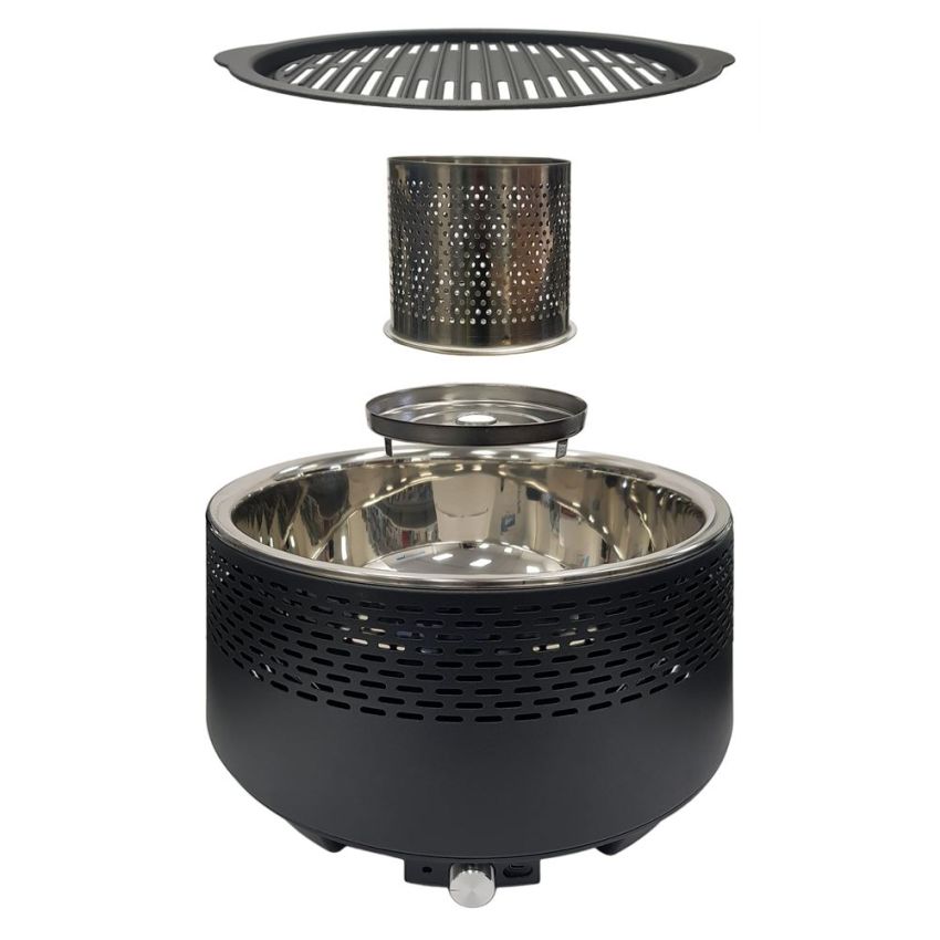 Leisurewize Yoga Grill BBQ Charcoal Portable Table & Outdoor Barbecue