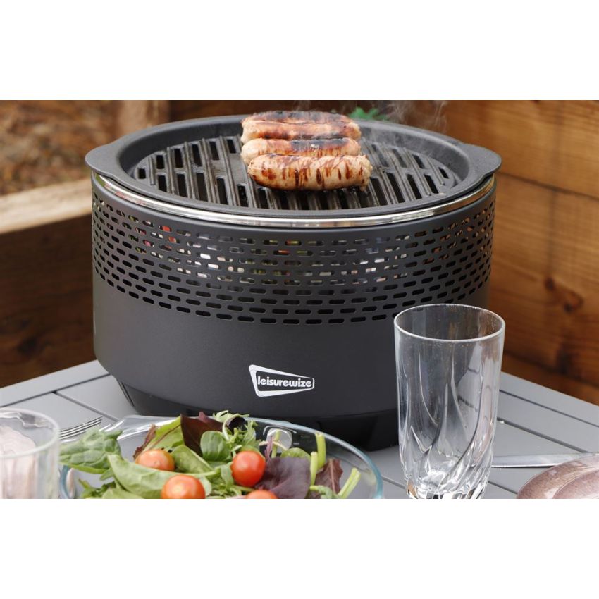 Leisurewize Yoga Grill BBQ Charcoal Portable Table & Outdoor Barbecue