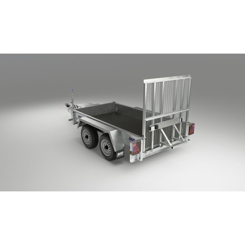 Heavy Duty Goods and Plant Trailers 2700kg W/ Supported loading ramp-MEP2784-185/70R13 Wheels