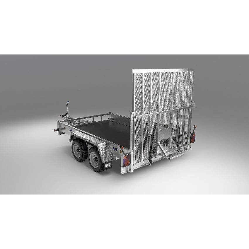 Heavy Duty Goods and Plant Trailers 3500kg W/ supported loading ramp + power assisted ramp lift