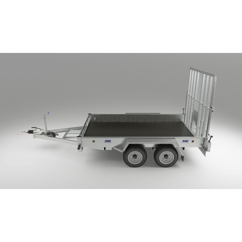 Heavy Duty Goods and Plant Trailers 3500kg W/ supported loading ramp + power assisted ramp lift