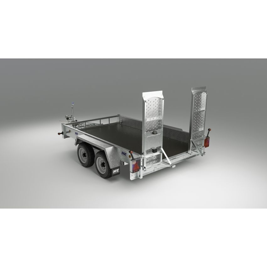 Heavy Duty Goods and Plant Trailers 3500kg W/ Supported adjustable loading ramp