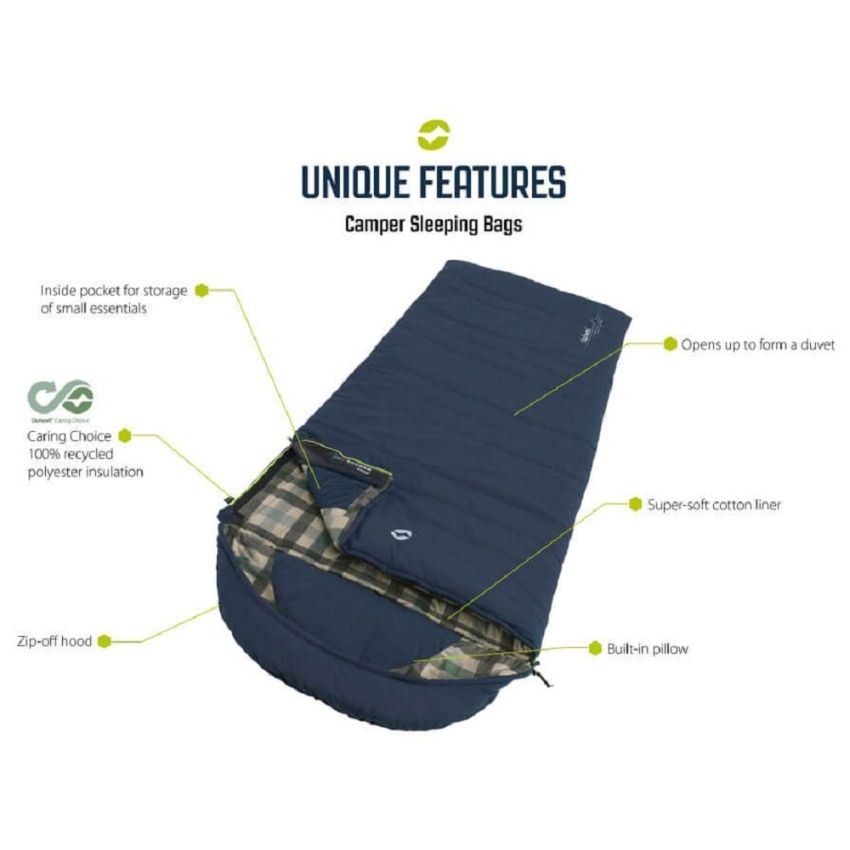 Outwell Camper Lux 48 x 46 x 25cm LH Zip