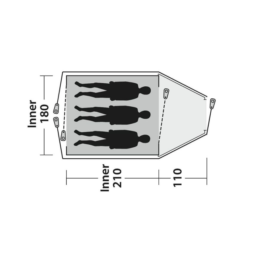 Outwell Cloud 3 Tent, 3-Person