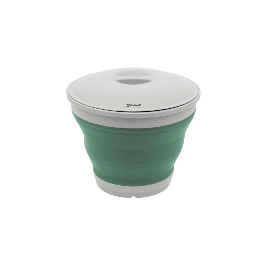 Outwell Collaps Bucket Round With Lid Shadow Green