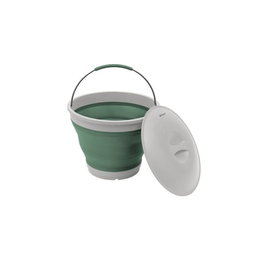 Outwell Collaps Bucket Round With Lid Shadow Green
