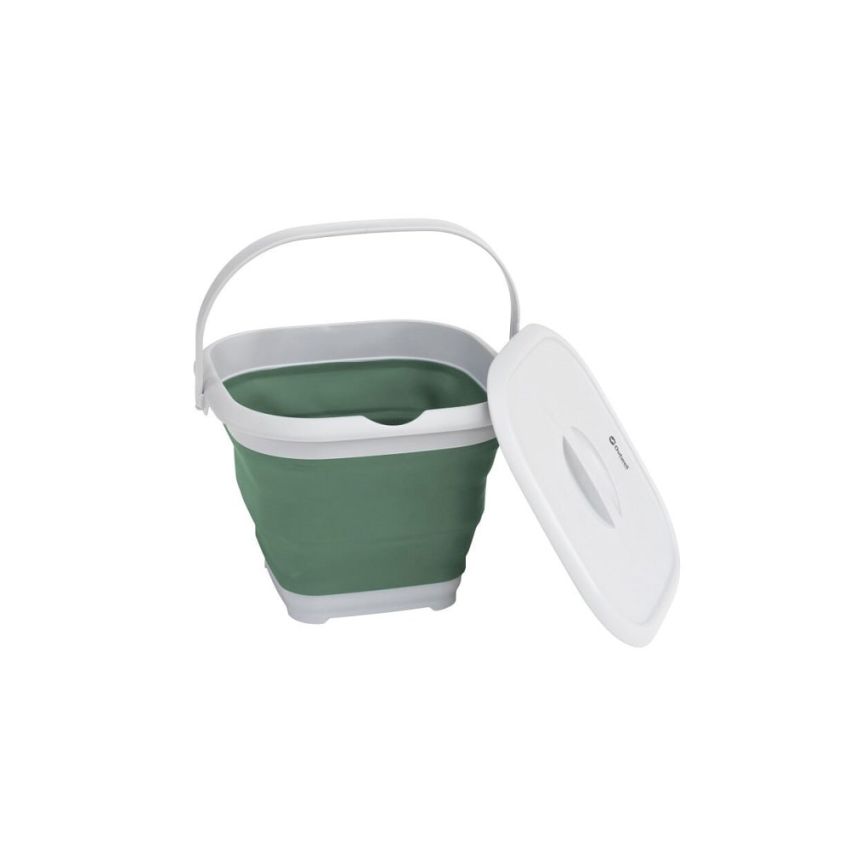 Outwell Collaps Bucket Square With Lid Shadow Green