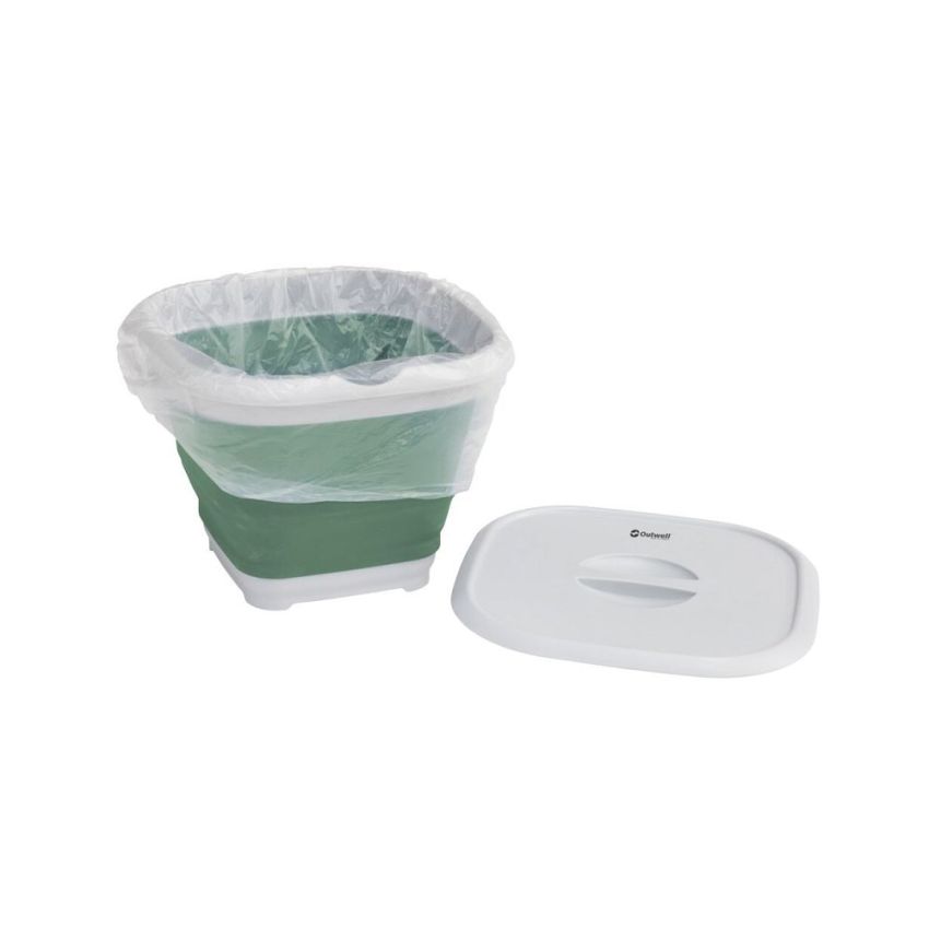 Outwell Collaps Bucket Square With Lid Shadow Green