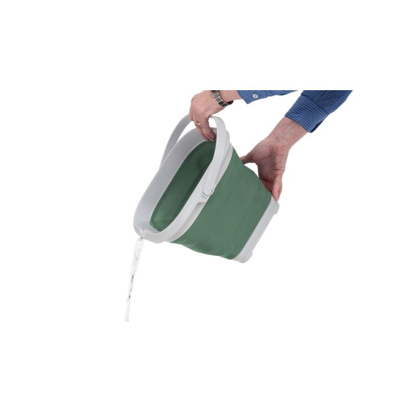 Outwell Collaps Bucket Square With Lid Shadow Green