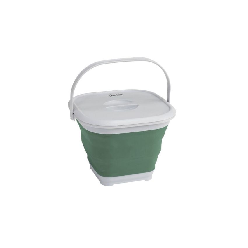 Outwell Collaps Bucket Square With Lid Shadow Green