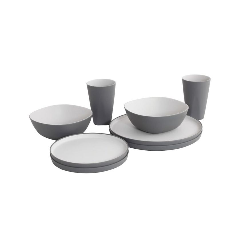 Outwell Gala 2-Person Dinner Set - Grey Mist
