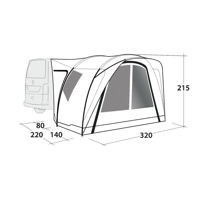 Outwell Seacrest Drive-Away Awning