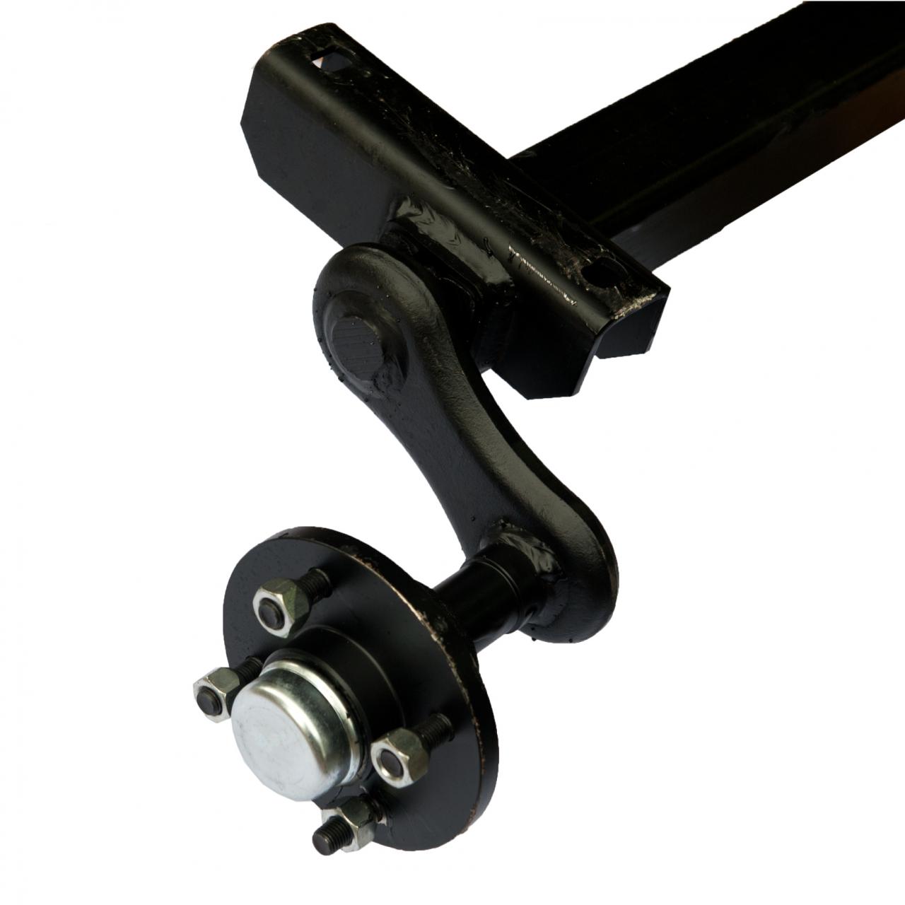Unbraked Torsion Axle 4 on 100mm PCD - 750kg