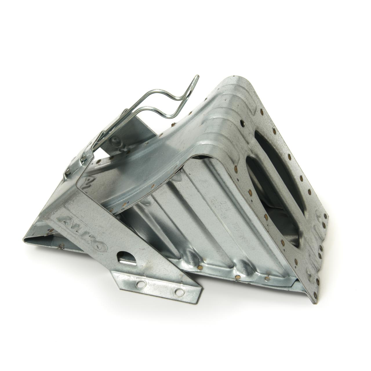 ALKO galvanised wheel chock and holder set