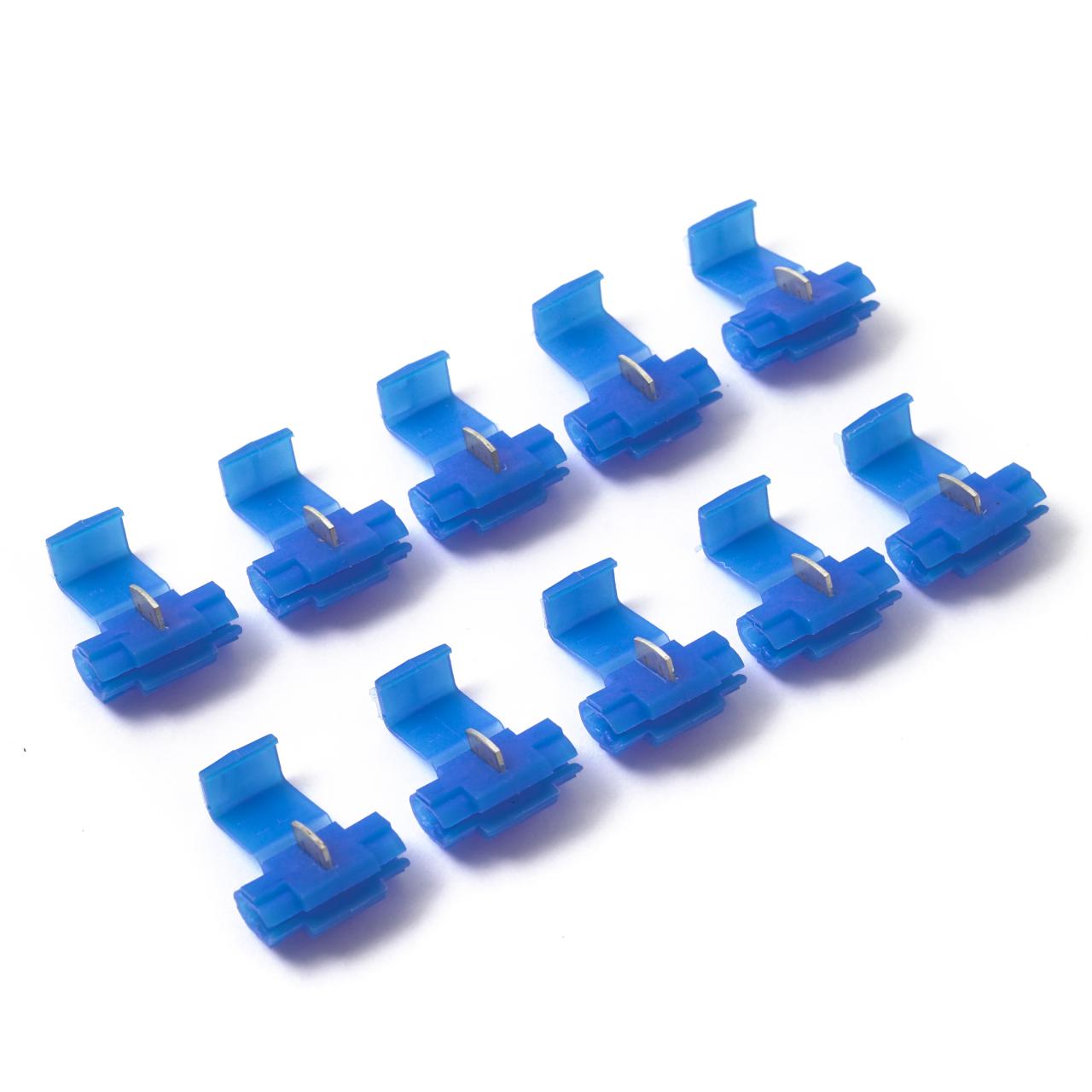 Blue Snap Connectors 0.75-1.5mm² Pack Of 10