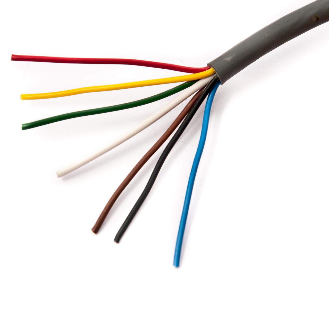 Grey 7-core cable by the meter
