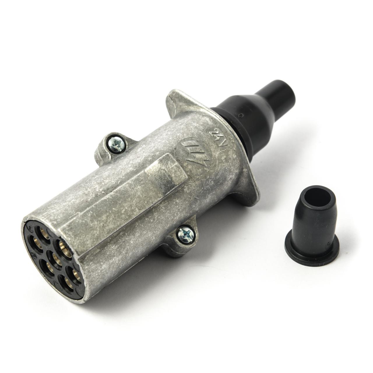 Commercial Trailer 7-pin Aluminium Plug, 24v