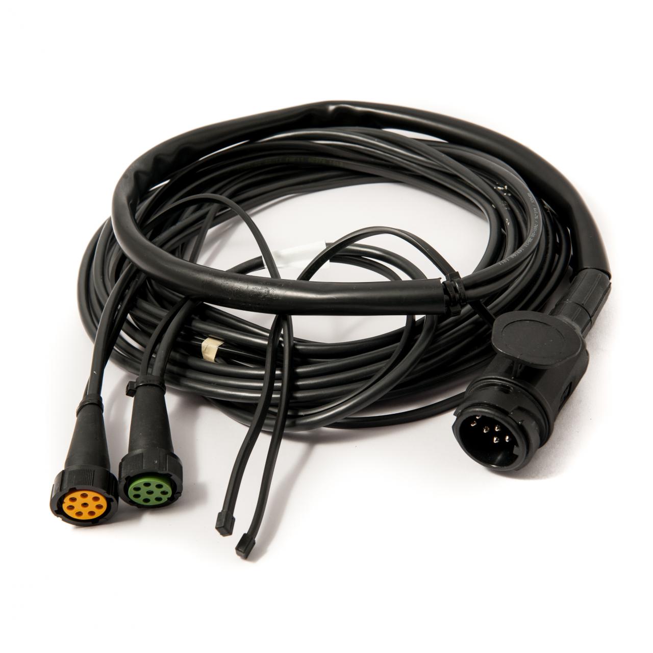 Aspock wiring harness, 13-pin plug, 8-pin bayonet, 5 metres