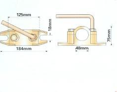 Serrated cast clamp 48mm.