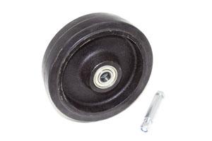 Cast steel spare wheel for H/D serrated jockey wheel