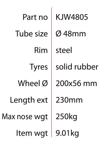 Kartt Premium 48mm heavy duty Jockey Wheel