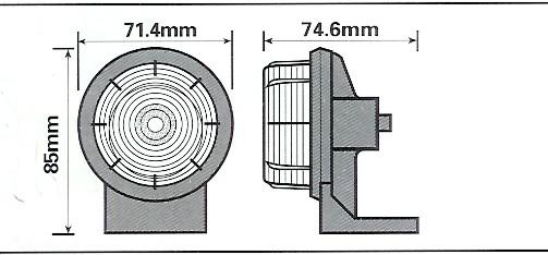 Britax Front Marker Light