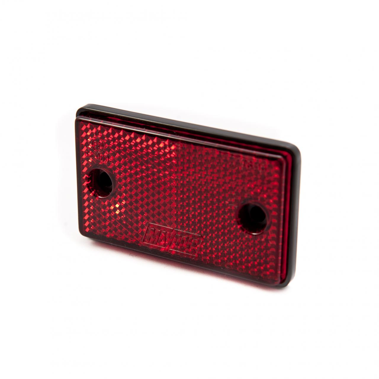 Red Rectangular Self Adhesive Rear Reflector