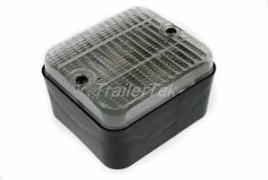 Square reversing lamp 12v., surface mounting